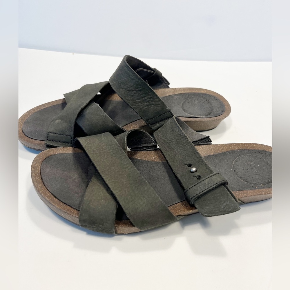 Teva Women Mahonia Slide Sandal foam footbed Black - Picture 2 of 14